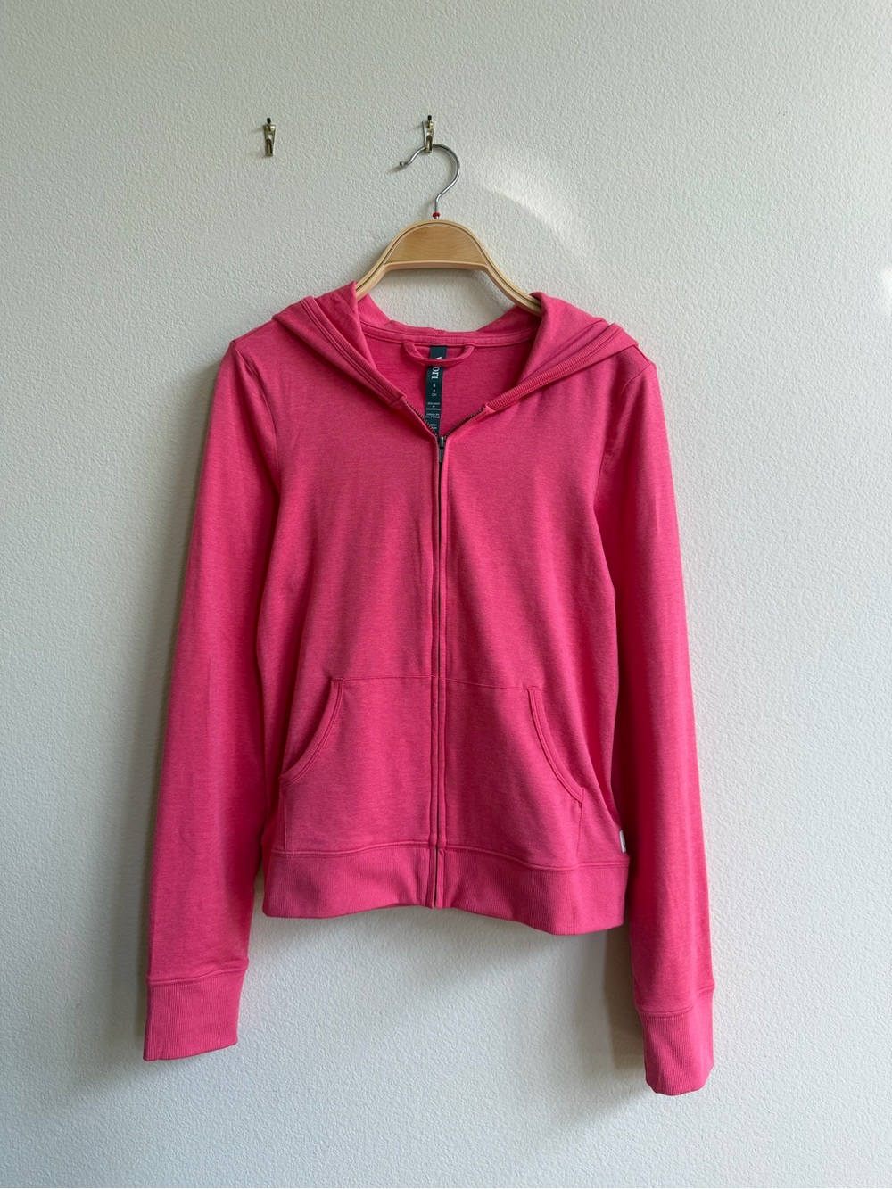 NWOT Vuori Halo Mini Full Zip Hoodie Sunset Pink Heather Size Small S - Picture 2 of 12